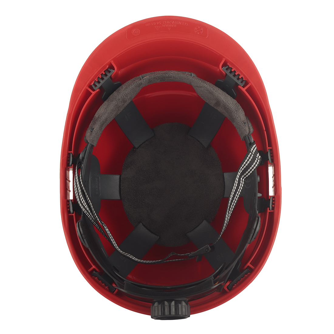Karam Polypropylene Copolymer Red Air Ventilated Safety Helmets PN542_4