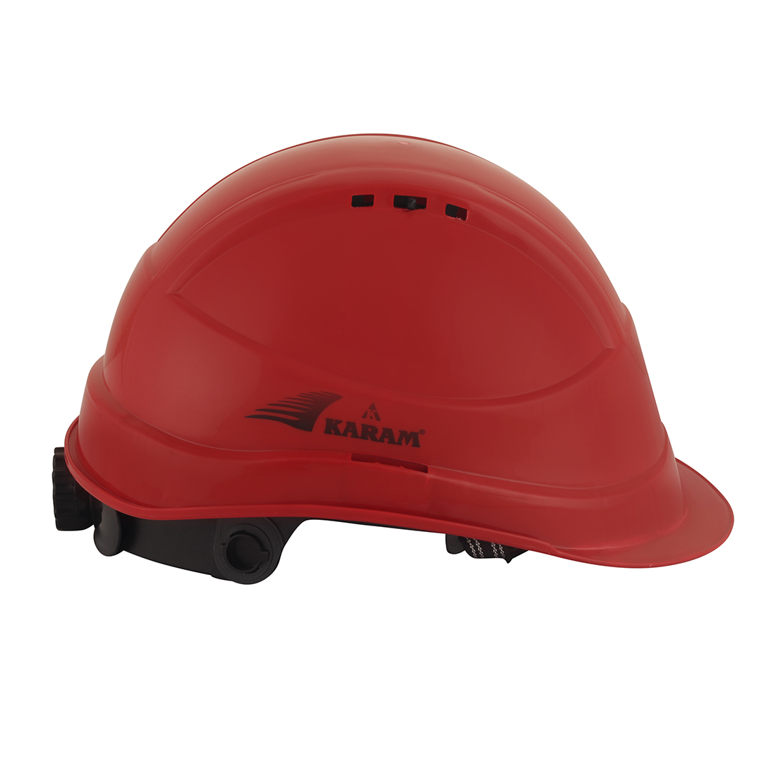 Karam Polypropylene Copolymer Red Air Ventilated Safety Helmets PN542_2