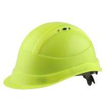 Karam Polypropylene Copolymer Fluorescent Green Air Ventilated Safety Helmets PN541_0