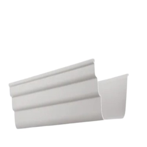 JSW Radiance Corrugated Square 13 ft Off White PPGL Rain Gutter_0