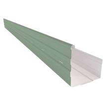 JSW Radiance Corrugated Square 13 ft Mist Green PPGL Rain Gutter_0
