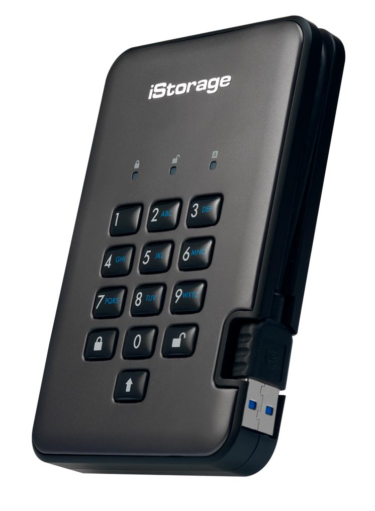 iStorage diskAshur PRO2 4 TB SSD Hard Drive USB 3.1 Grey_1