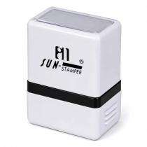 Stamps Pre Ink Rectangle Grey 14 x 38 mm_0