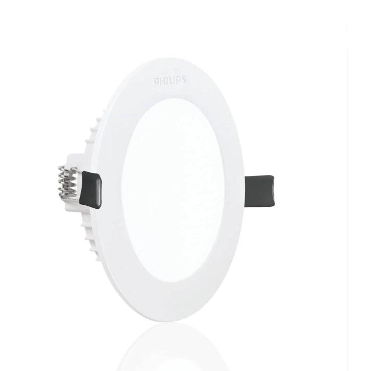 PHILIPS 5 W Round Warm White 106 x 106 x 21 mm LED Panel Lights Recessed Mounted_1