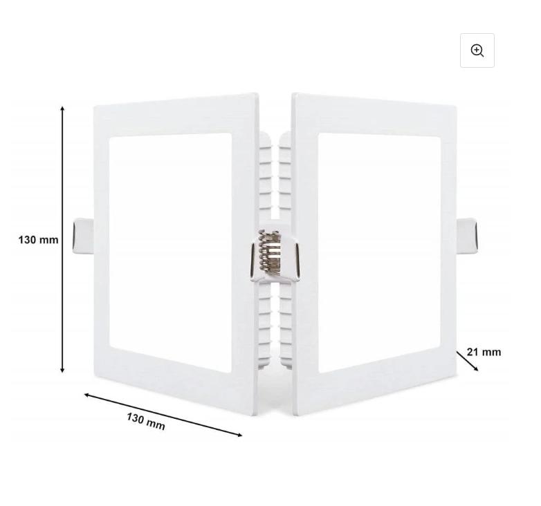 PHILIPS 10 W Square Warm White 130 x 130 x 21 mm LED Panel Lights Recessed Mounted_2