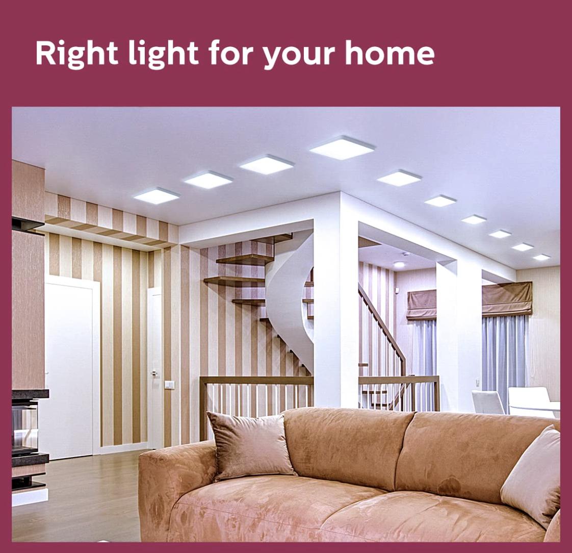 PHILIPS 6 W Square Natural White 29 x 102 x 102 mm LED Panel Lights Surface Mounted_2