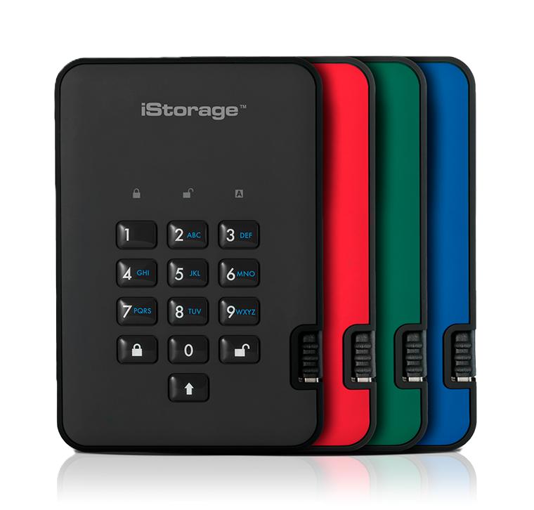 iStorage diskAshur2 3 TB Encrypted Portable Desktop Hard Drive USB 3.1 Black_1