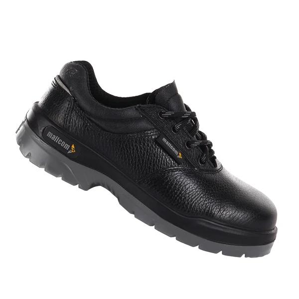Mallcom Civet Barton Grain Leather Steel Toe Safety Shoes Black_1