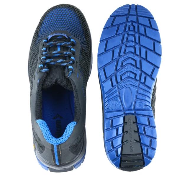 Mallcom Freddie G22 Polyester Knitted Composite Toe Safety Shoes Black and Blue_3