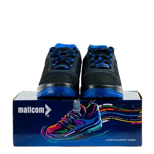 Mallcom Freddie G22 Polyester Knitted Composite Toe Safety Shoes Black and Blue_4
