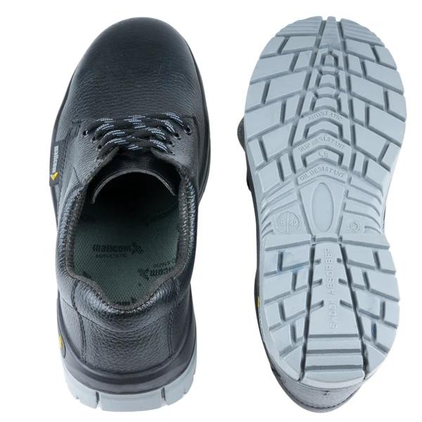 Mallcom Cougar Barton Grain Leather Steel Toe Safety Shoes Black_2