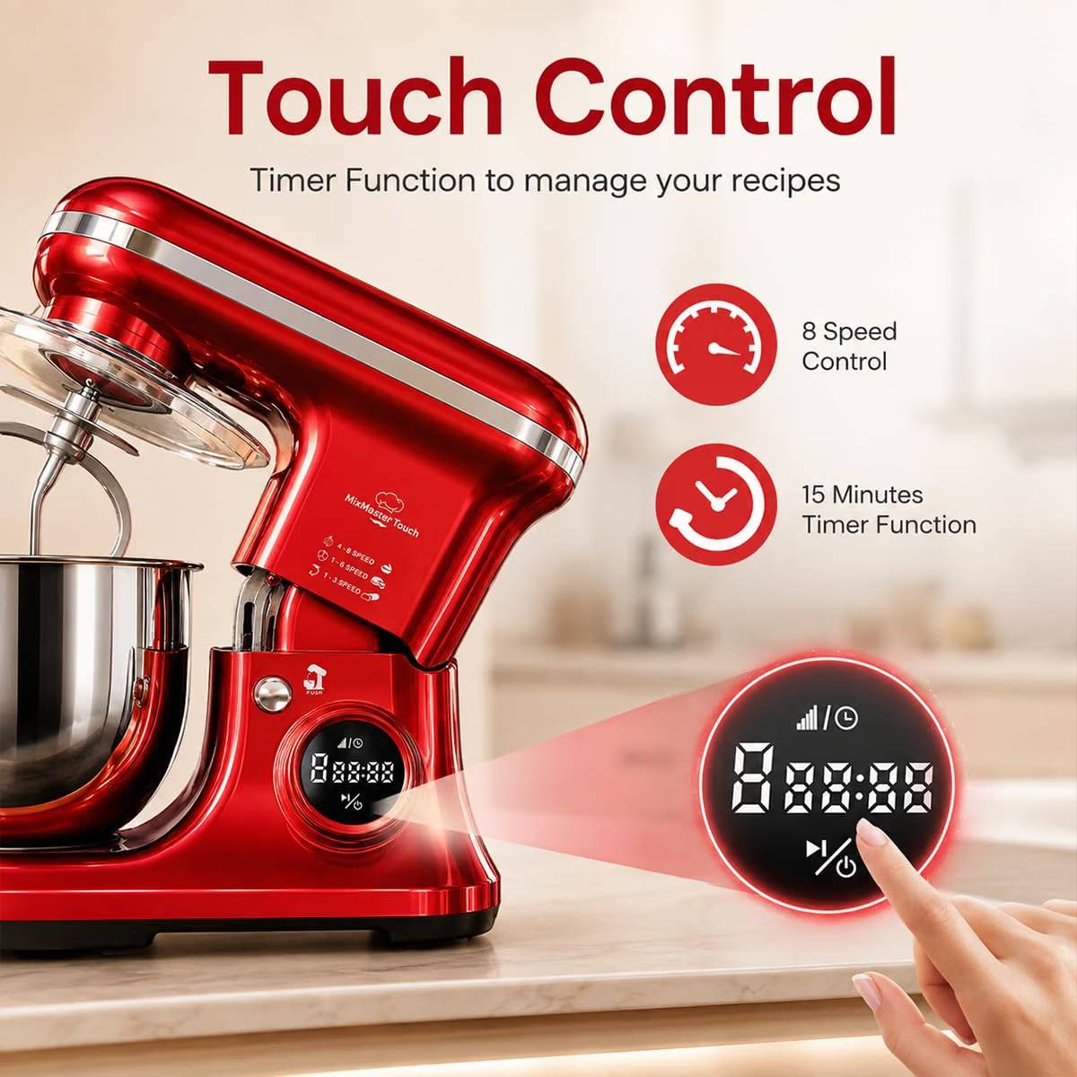 INALSA Dough Kneader Mixer Machine 5.4 L CE_IL_Mix MasterTouch_3