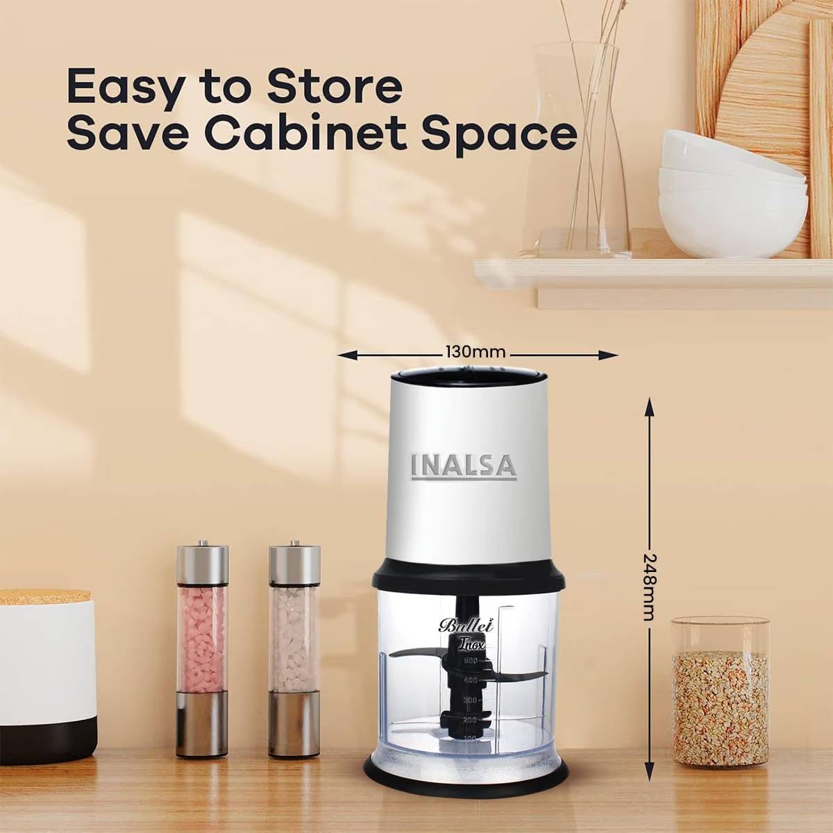 INALSA 4 Blades 0.9 L Electric Vegetable Chopper_1