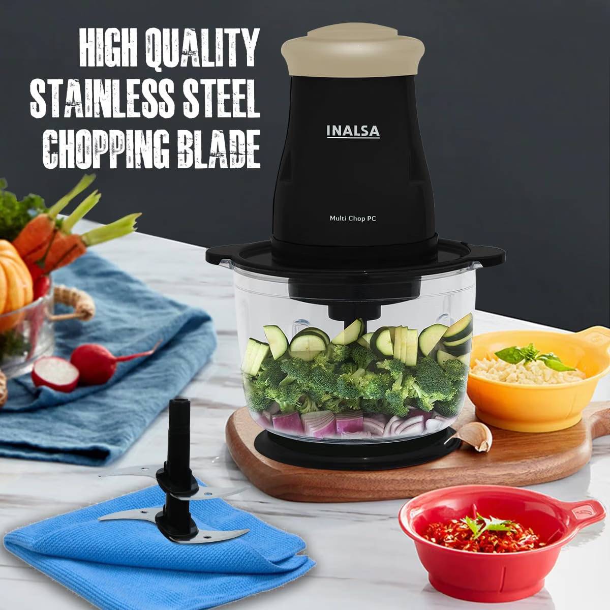 INALSA 2 Blades 0.5 L Electric Vegetable Chopper_2