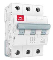 HAVELLS DHMGCTPF050 Three Pole 50 A C Curve MCB_0