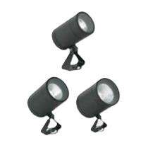 LUMI BHARAT JLPL-2300 3 W Round IP65 Warm White Aluminum and Glass Garden Light_0