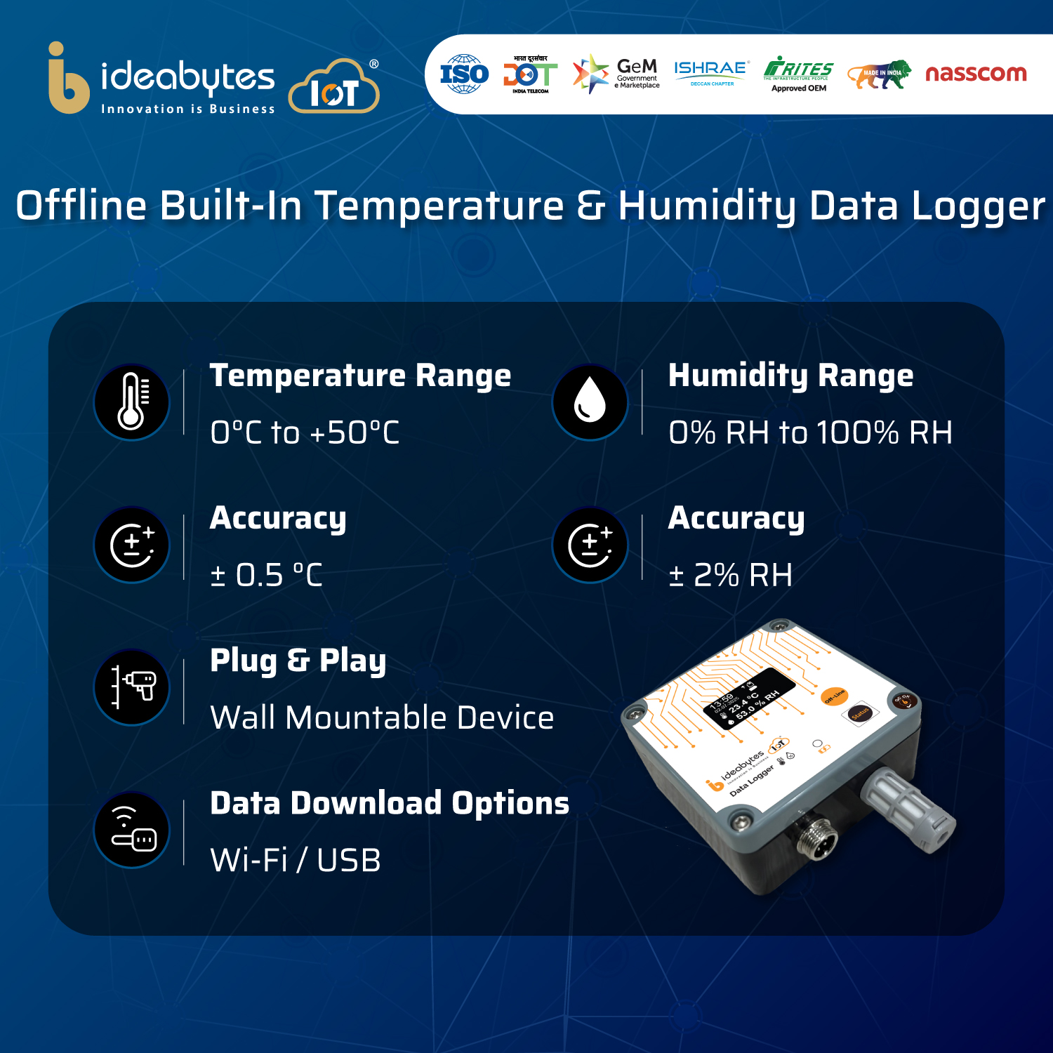 Ideabytes 2 OLED Temperature and Humidity Data Logger_1