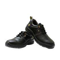 Hillson CL-02 Real Buff Leather Steel Toe Safety Shoes Black_0