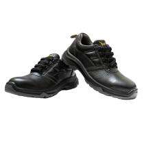 Hillson CL-03 Real Buff Leather Steel Toe Safety Shoes Black_0