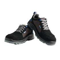 Hillson CL-07 Suede Microfiber Leather Steel Toe Safety Shoes Black_0